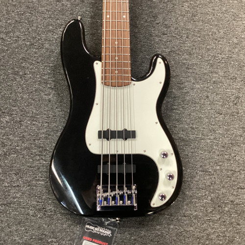 Vist Large View of Product Image Which is Used Squier PRECISION BASS 5 P Type Bass Guitar Black 5-String
