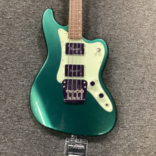 Vist Large View of Product Image Which is Used Squier PARANORMAL RASCAL HH BASS Bass Guitar Green 4-String
