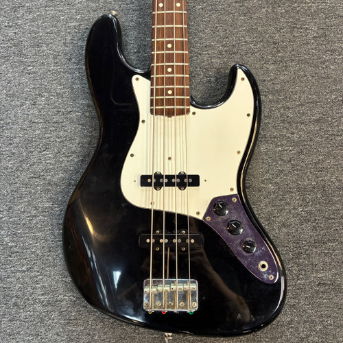 Vist Large View of Product Image Which is Used Squier JAZZ BASS MIJ E SERIES Vintage J Type Bass Guitar Black 4-String