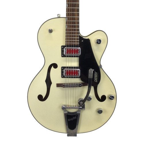 Vist Large View of Product Image Which is Used Gretsch G5410T Semi-Hollow Electric Guitar White 6-String