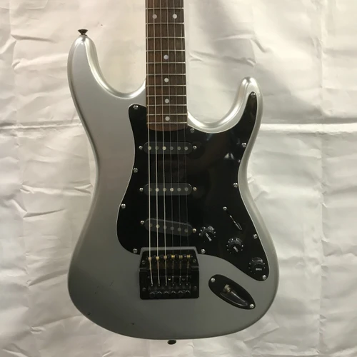 Vist Large View of Product Image Which is Used NO BRAND SUPER STRAT COPY GREY Super S Electric Guitar Silver/Gray 6-String