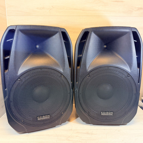 Vist Large View of Product Image Which is Used Edison Professional 1505-2500 MKVC PAIR Powered Full Range Speaker Cabinet