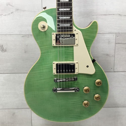 Vist Large View of Product Image Which is Used Epiphone Inspired By Gibson Les Paul Standard 50s Neck Electric Guitar Green