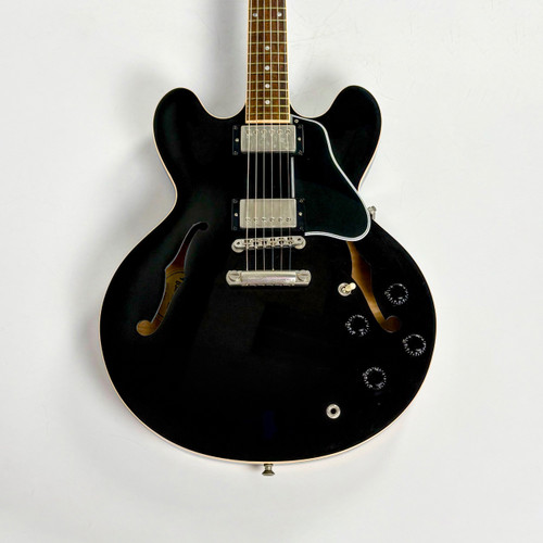 Vist Large View of Product Image Which is Used Gibson ES-335 Dot Semi-Hollow Electric Guitar Black 6-String
