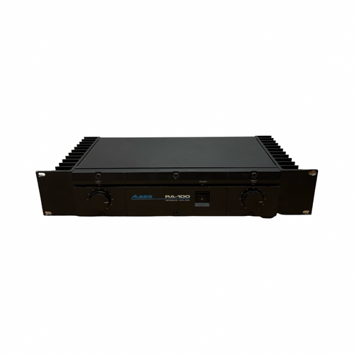 Vist Large View of Product Image Which is Used Alesis RA-100 TWO-CHANNEL 100-WATT POWER AMP Power Amplifier