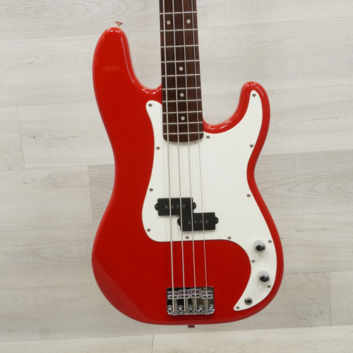 Vist Large View of Product Image Which is Used Squier Affinity P-bass Bass Guitar Red