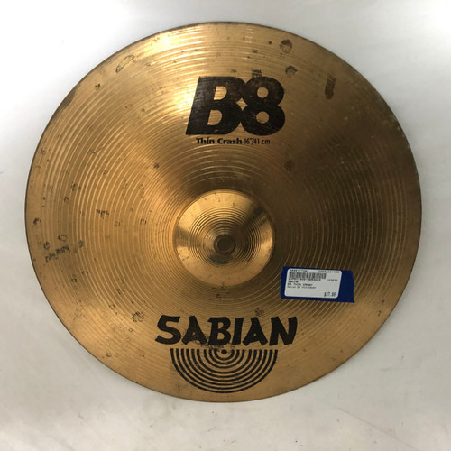 Vist Large View of Product Image Which is Used Sabian B8 THIN CRASH Crash Cymbal 16"