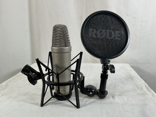 Vist Large View of Product Image Which is Used Rode NT-1A CONDENSER + MOUNT + FILTER Condenser Microphone