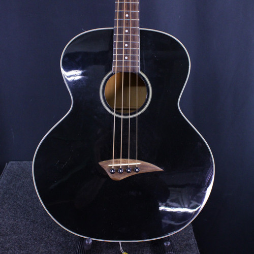 Vist Large View of Product Image Which is Used ACOUSTIC BASS Acoustic Bass Guitar Black 4-String