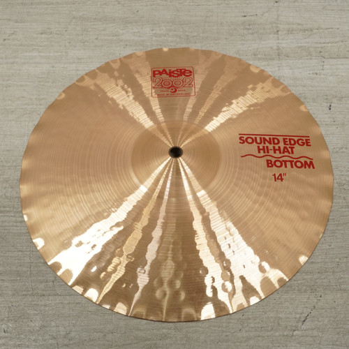 Vist Large View of Product Image Which is Used Paiste 2002 Sound Edge Bottom Hi Hat Cymbal 14 - Inch