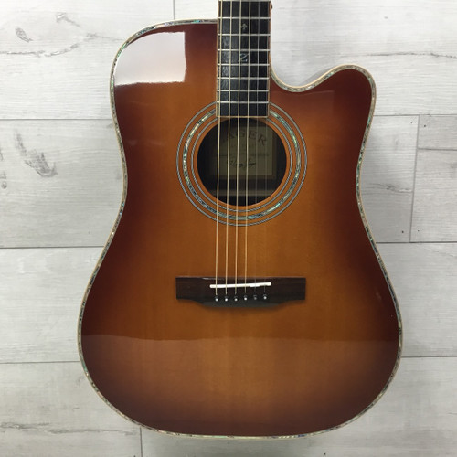 Vist Large View of Product Image Which is Used Zager ZAD-900CE/Aura/VCS Acoustic/Electric Guitar Sunburst