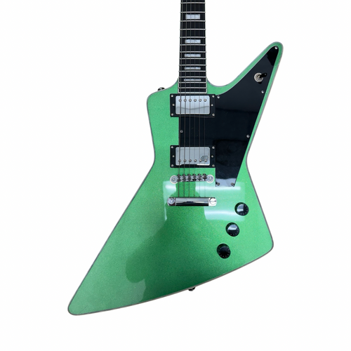 Vist Large View of Product Image Which is Used GIBSON EXPLORER STYLE COPY Electric Guitar Green 6-String