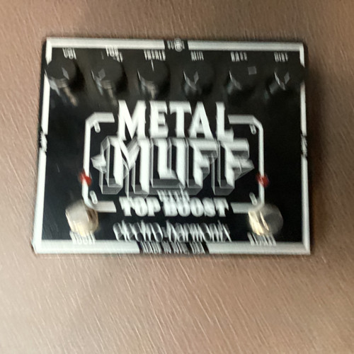 Vist Large View of Product Image Which is Used Electro Harmonix (E/H) METAL MUFF WITH TOP BOOST Distortion Pedal