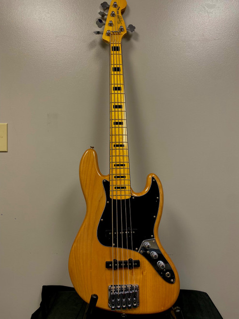 Vist Large View of Product Image Which is Used Fender 2017 VINTAGE MODIFIED JAZZ BASS V 5-STRI J Type Bass Guitar Natural 5-String