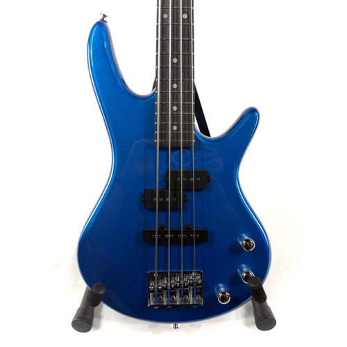 Vist Large View of Product Image Which is Used Ibanez GSRM20 Mikro Bass Guitar Blue 