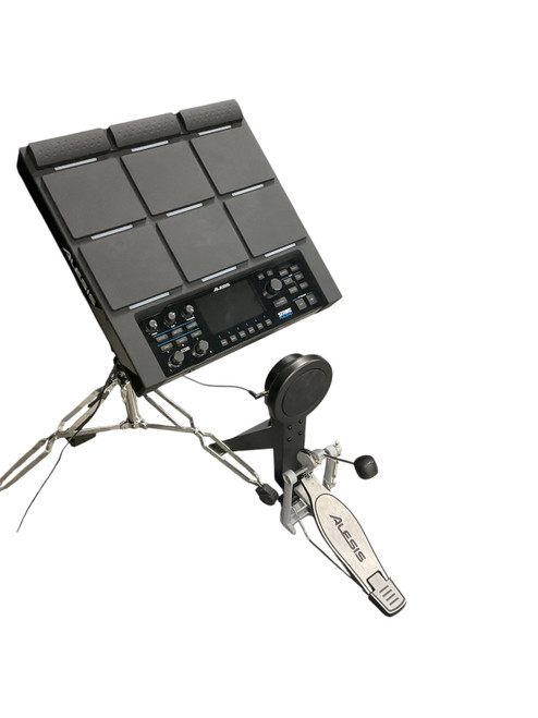 Vist Large View of Product Image Which is Used Alesis STRIKE MULTIPAD W/ KICK + CASE + STAND Electronic Pad Kit