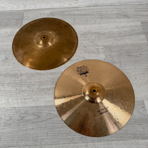 Vist Large View of Product Image Which is Used Paiste 502 Series Hi-hats - 14-inch