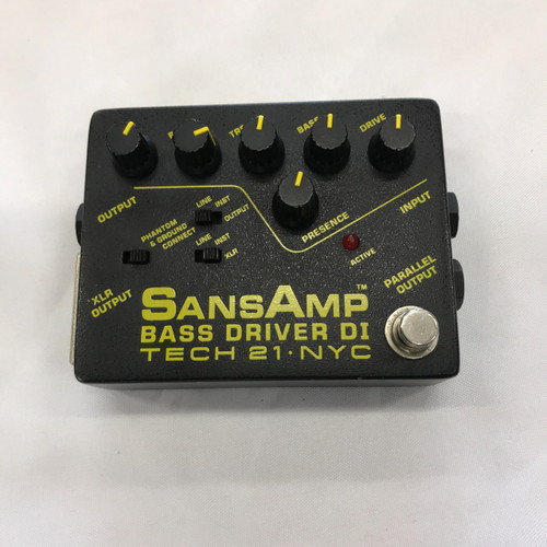 Vist Large View of Product Image Which is Used Tech 21 SANSAMP BASS DRIVER D.I. Bass Pre-Amp Pedal