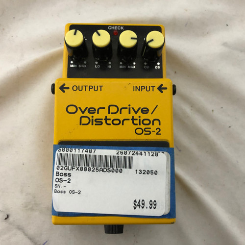Vist Large View of Product Image Which is Used Boss OS-2 Overdrive Pedal