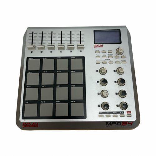 Vist Large View of Product Image Which is Used Akai MPD24 USB/MIDI PAD CONTROL UNIT Pad Controller Pad