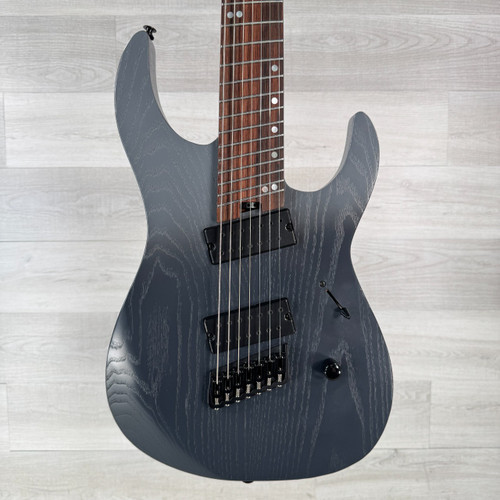 Vist Large View of Product Image Which is Used Legator Ninja 7 Multi-scale Performance Series Electric Guitar - Ash Smoke - 7-string