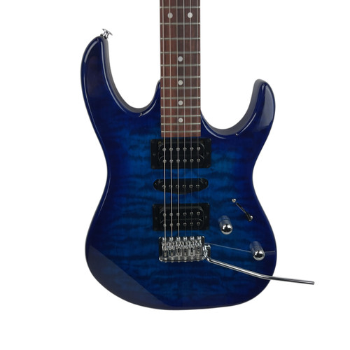 Vist Large View of Product Image Which is Used Ibanez GIO GRX70QA S Type Electric Guitar Blue 6-String