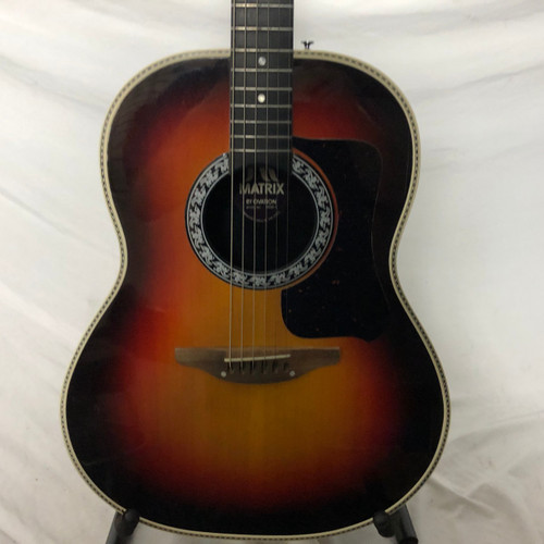 Vist Large View of Product Image Which is Used Ovation MATRIX 1632-1 Laminate Top Acoustic Guitar Sunburst