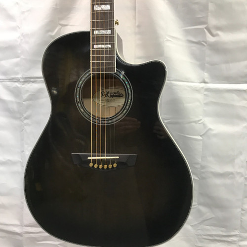 Vist Large View of Product Image Which is Used D'Angelico DLXGA200 Laminate Top Acoustic Guitar Black