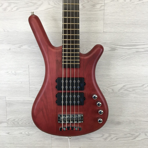 Vist Large View of Product Image Which is Used Warwick ROCKBASS CORVETTE 5-STRING Bass Guitar Red 5-String