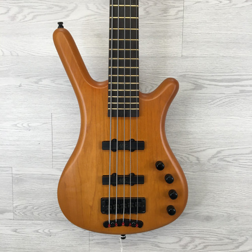 Vist Large View of Product Image Which is Used Warwick ROCKBASS CORVETTE 5-STRING BASIC Bass Guitar Amber 5-String