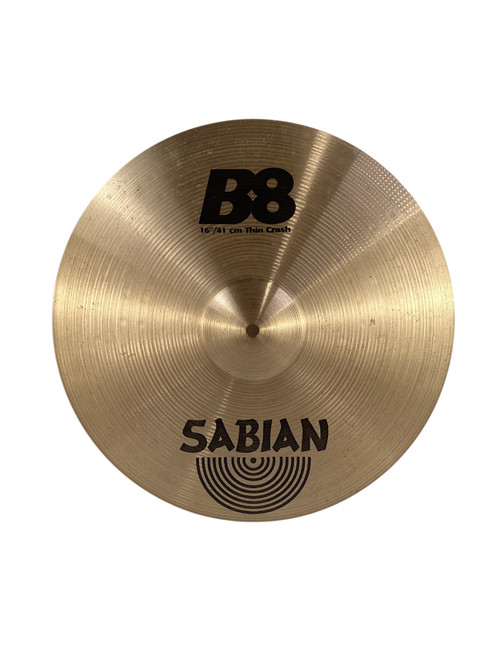 Vist Large View of Product Image Which is Used Sabian B8 Thin Crash Cymbal 16" 