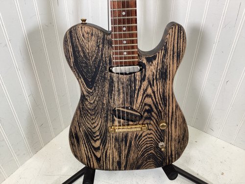Vist Large View of Product Image Which is Used SLICK TELE STYLE GTR. T Type Electric Guitar Black 6-String