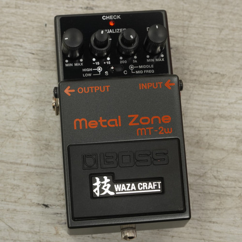 Vist Large View of Product Image Which is Used Boss MT-2W Metal Zone Waza Distortion Pedal