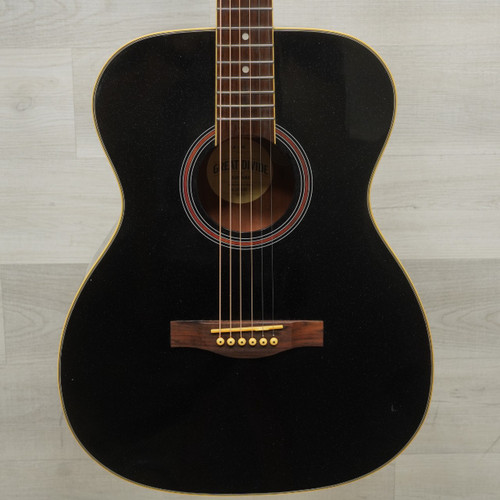 Vist Large View of Product Image Which is Used Great Divide LM-1 Laminate Top Acoustic Guitar Black