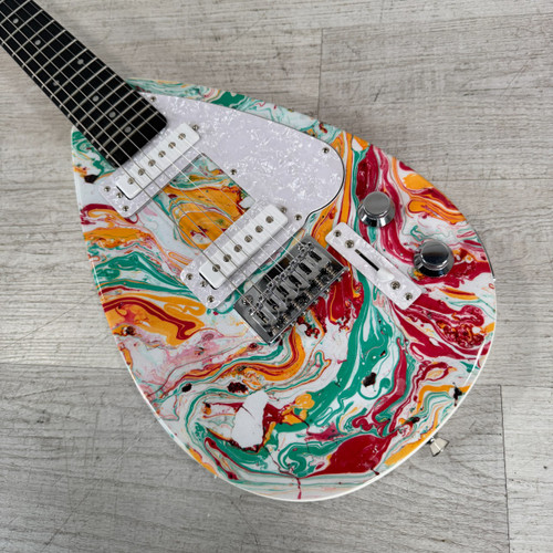 Vist Large View of Product Image Which is Used Vox Mark III Mini Electric Guitar - Marble - Gig Bag Included
