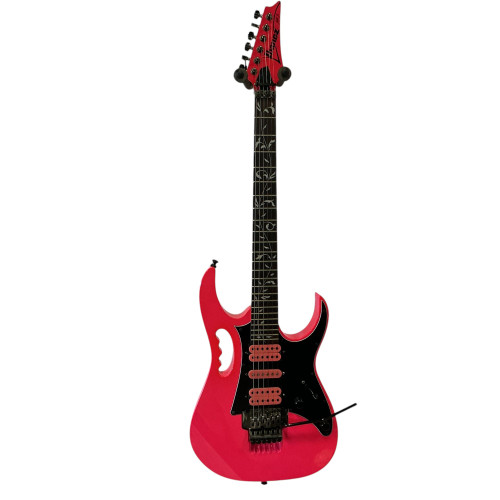 Vist Large View of Product Image Which is Used Ibanez JEMJRSP Modern Metal Electric Guitar Pink 6-String