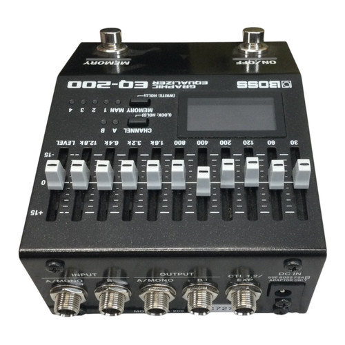 Vist Large View of Product Image Which is Used Boss Graphic Equalizer EQ-200 EQ Pedal