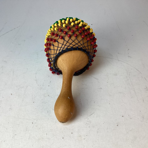 Vist Large View of Product Image Which is Used SHEKERE RED YELLOW GREEN World Percussion Instrument