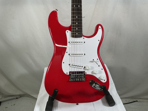 Vist Large View of Product Image Which is Used Squier STRATOCASTER RED S Type Electric Guitar Red 6-String