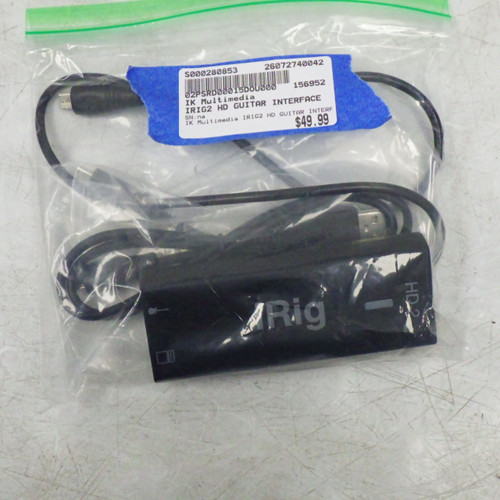 Vist Large View of Product Image Which is Used IK Multimedia IRIG2 HD GUITAR INTERFACE Compact Recording Device