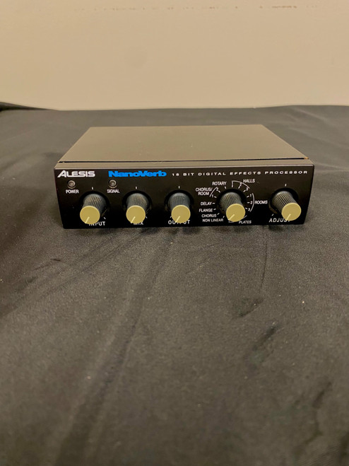 Vist Large View of Product Image Which is Used Alesis NANOVERB DIGITAL PROCESSOR W/ AC Vintage Multi-FX Pedal