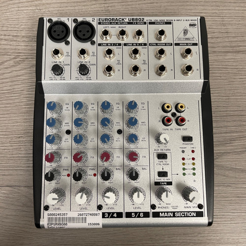 Vist Large View of Product Image Which is Used - Behringer EURORACK UB802 W/AC