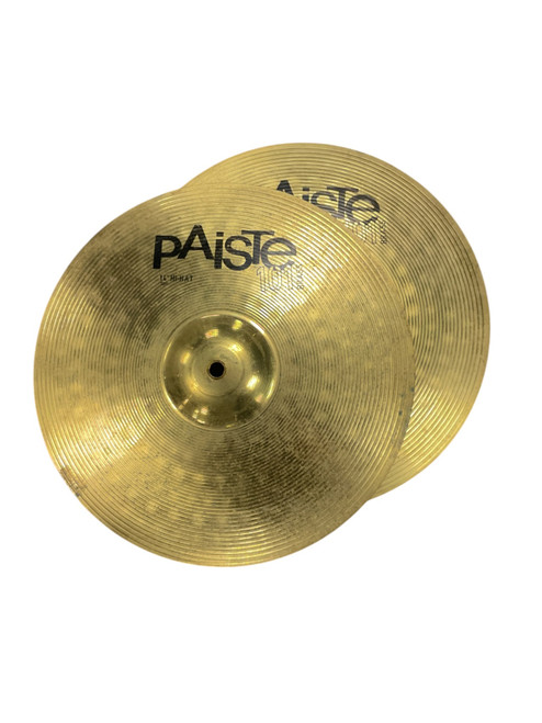 Vist Large View of Product Image Which is Used Paiste 101 BRASS 14IN HI HATS Hi Hat Cymbals 14"