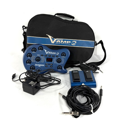 Vist Large View of Product Image Which is Used Behringer V-Amp 2 Guitar Amp Modeling Pod + Pedal + Case Bundle