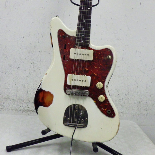 Vist Large View of Product Image Which is Used Mcgibney Custom Guitars JM Offset Double Cutaway Electric Guitar White 6-String