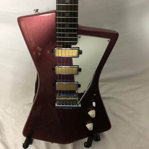 Vist Large View of Product Image Which is Used Sterling by Ernie Ball ST. VINCENT GOLDIE Electric Guitar Red 6-String