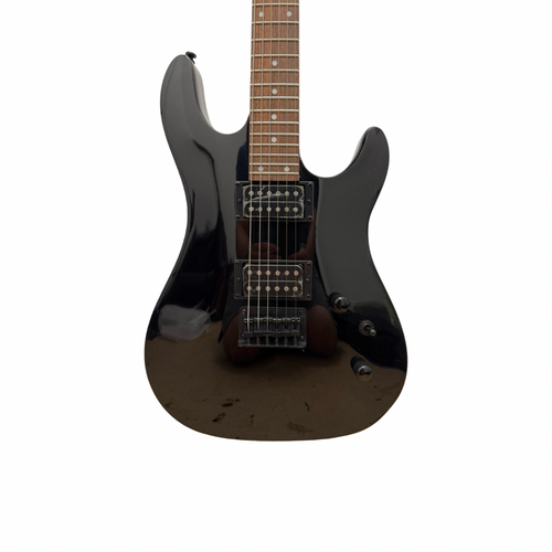 Vist Large View of Product Image Which is New CORT KX SERIES KX100BKM DOUBLE CUTAWAY ELECTRIC GUITAR - BLACK METALLIC