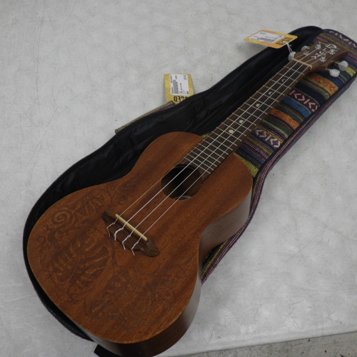 Vist Large View of Product Image Which is Used Luna MO MAH Ukulele Wood