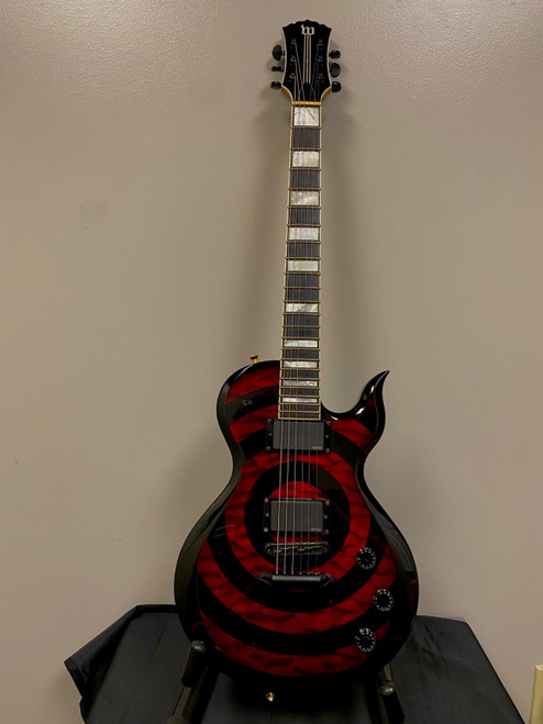 Vist Large View of Product Image Which is Used Wylde Audio ODIN REDRUM ELECTRIC GUITAR LP Type Electric Guitar Custom Graphics 6-String