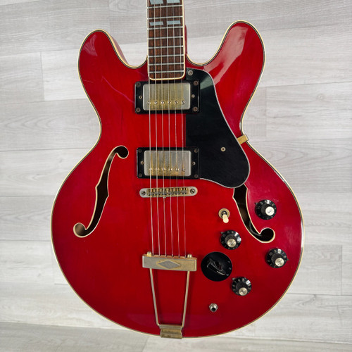 Vist Large View of Product Image Which is Used Sakura Semi-hollowbody Electric Guitar - Red - AS IS - See Description